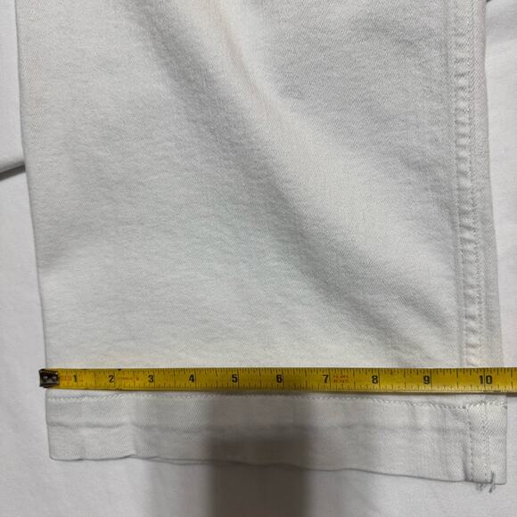 Maeve Pants Womens 30 The Colette Wide Leg High Rise Stretch White Anthropologie - Picture 5 of 7